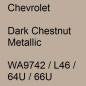 Preview: Chevrolet, Dark Chestnut Metallic, WA9742 / L46 / 64U / 66U.